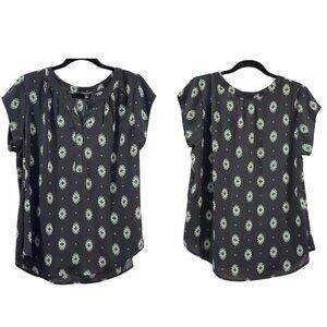 41 Hawthorne Hope split-neck blouse (L)